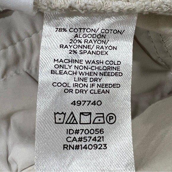 LOFT Womens Petite Marisa Light Khaki Pants Size 6P - Picture 2 of 5